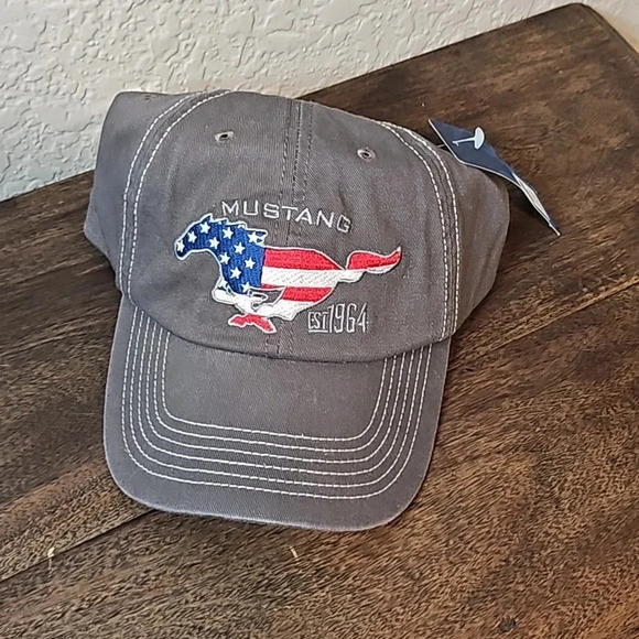 Ford Msutang American Flag Horse‎ Hat - Picture 1 of 3